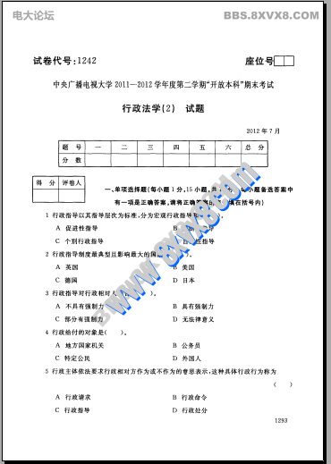 《行政法学(2)》